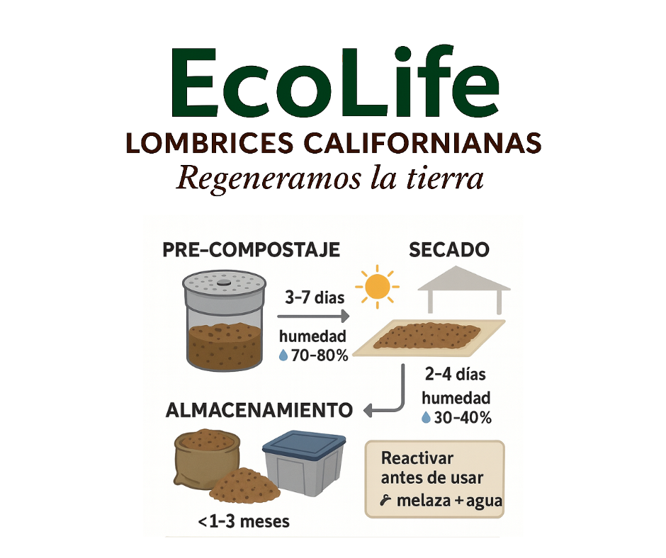 EcoLife Ecuador Lombrices californianas organico cacao